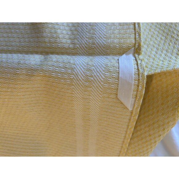 Kitchen Dish Towel Set 2 NOS Textured Woven Cotton Yellow White Germany Vtg XL - Picture 9 of 10
